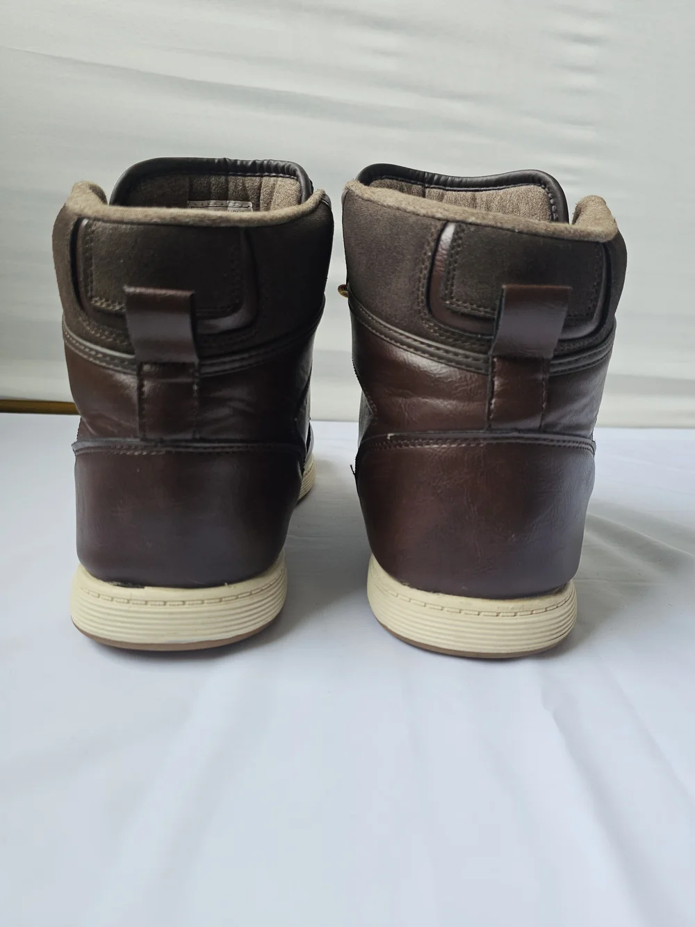 Levi's Men's Mason Hi Top Sneaker Boots - Brown Leather & Suede